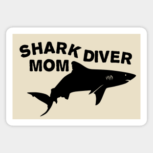 Shark diver mom Sticker